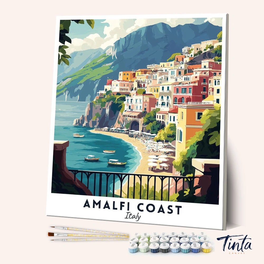 Costa Amalfitana - Póster de viaje
