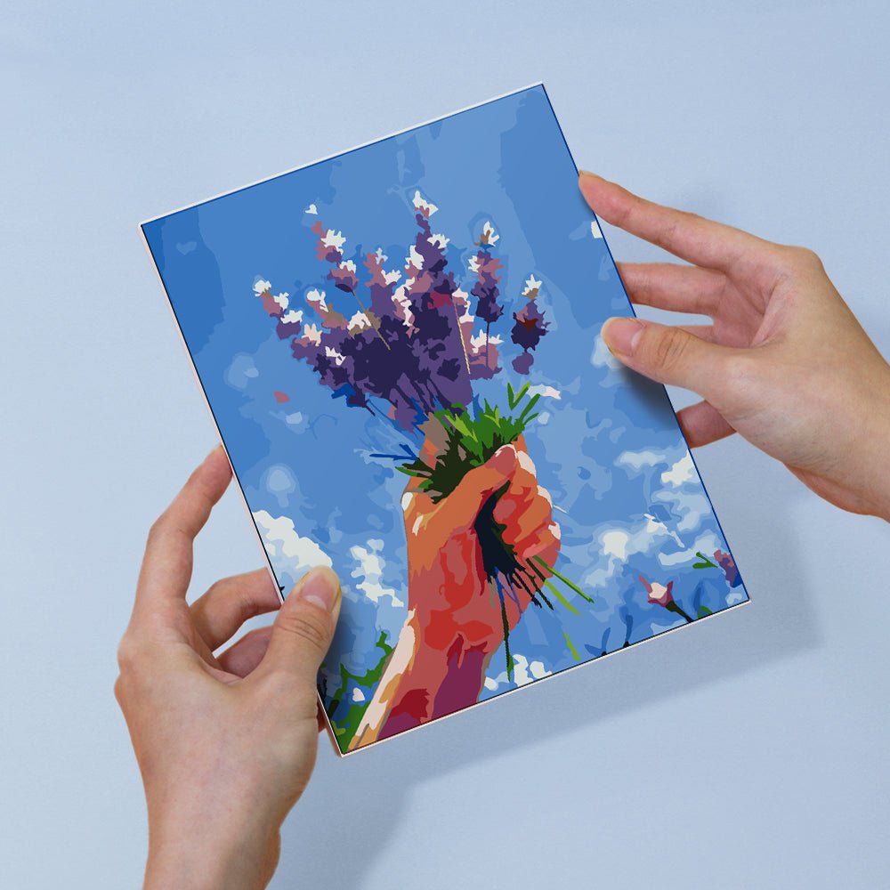 Held in Bloom - Mini Paint by Numbers Kit (6 Pieces) paint by numbers kit