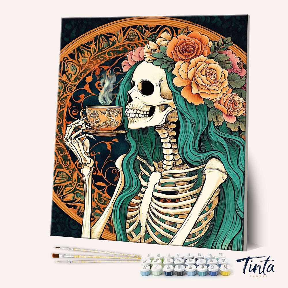 Timeless Tea paint by numbers kit