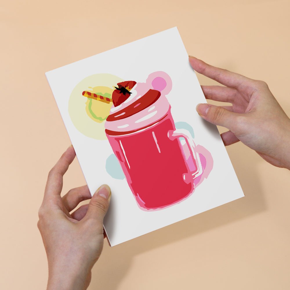 Sweet Sundae Sips - Mini Paint by Numbers Kit (6 Pieces) paint by numbers kit