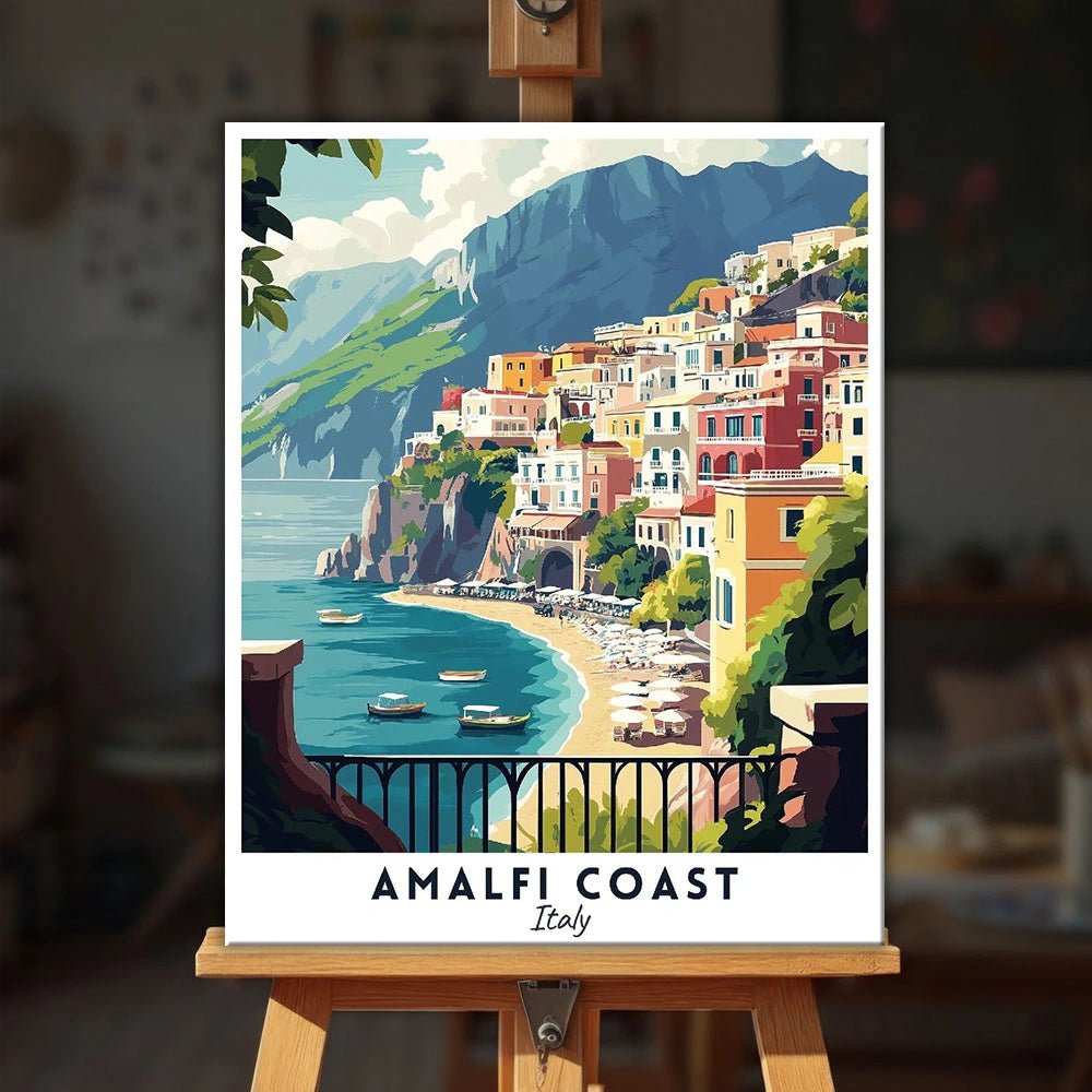 Costa Amalfitana - Póster de viaje