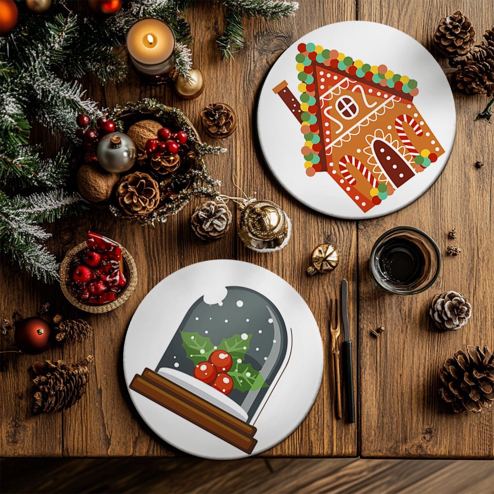 Gingerbread Wonderland (4 Pieces) paint by numbers kit