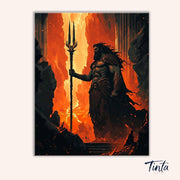 Flamebound Guardian paint by numbers kit