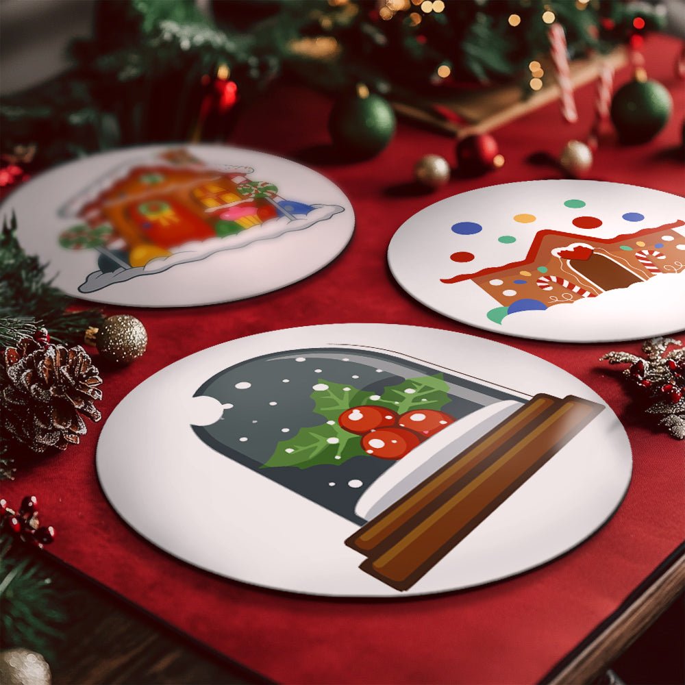 Gingerbread Wonderland (4 Pieces) paint by numbers kit