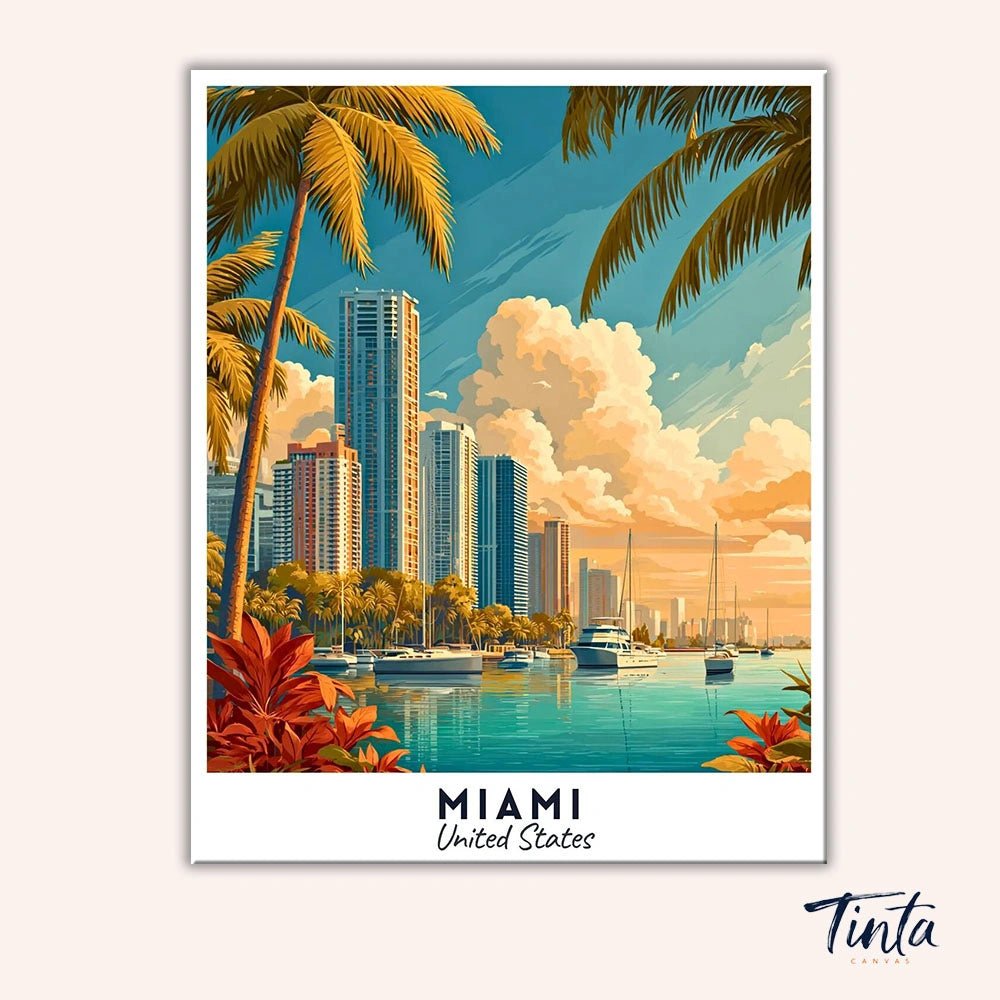 Miami - Póster de viaje