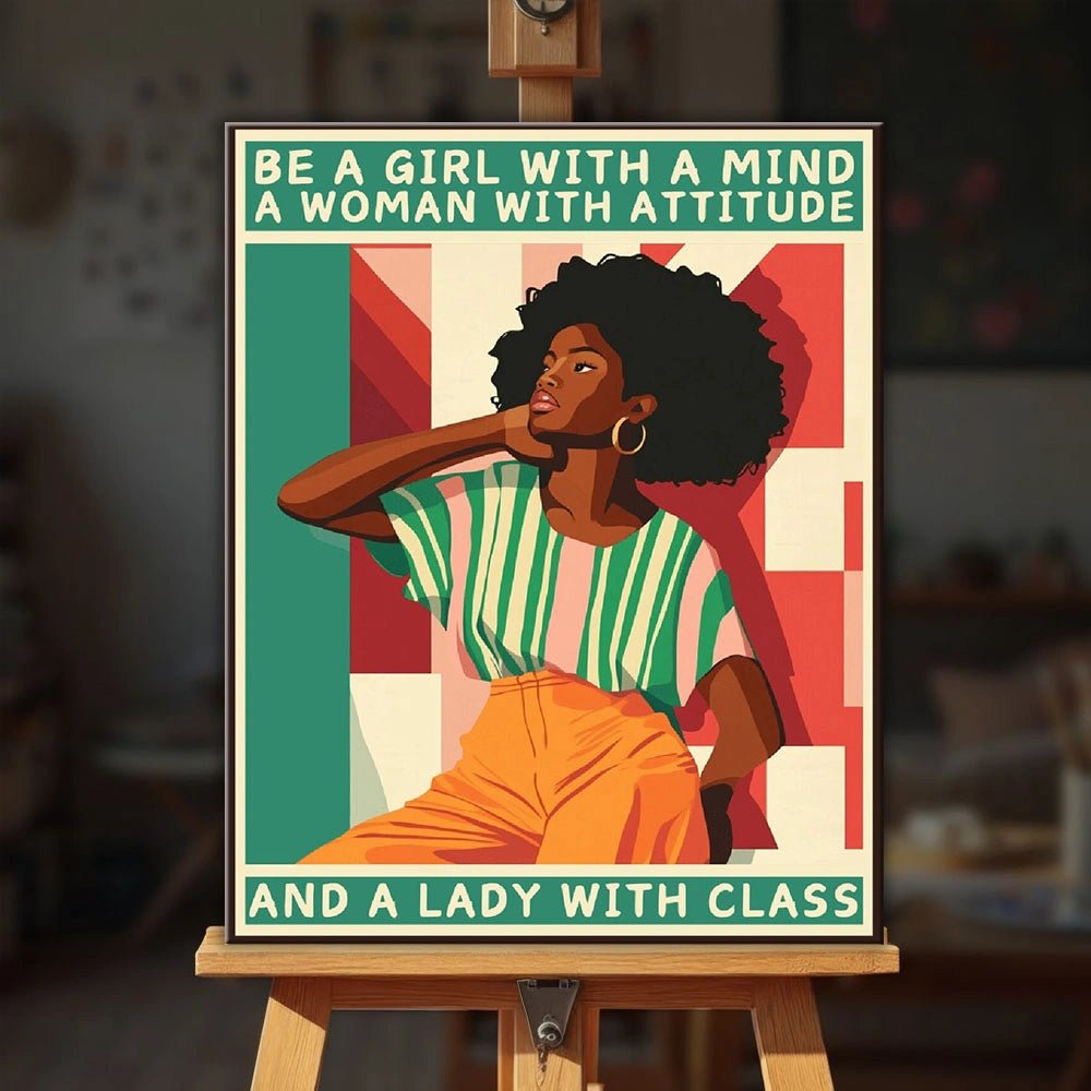 Lady with Class paint by numbers kit