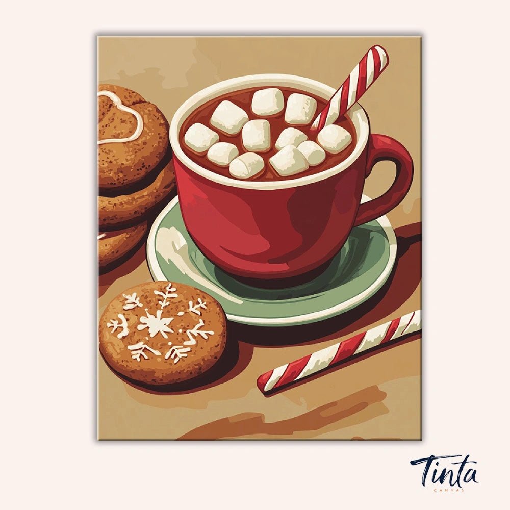 Christmas Cocoa paint by numbers kit