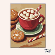 Christmas Cocoa paint by numbers kit