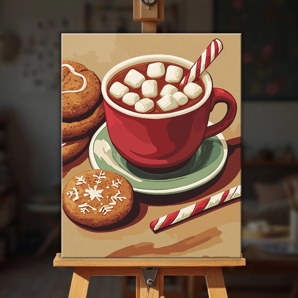 Christmas Cocoa paint by numbers kit