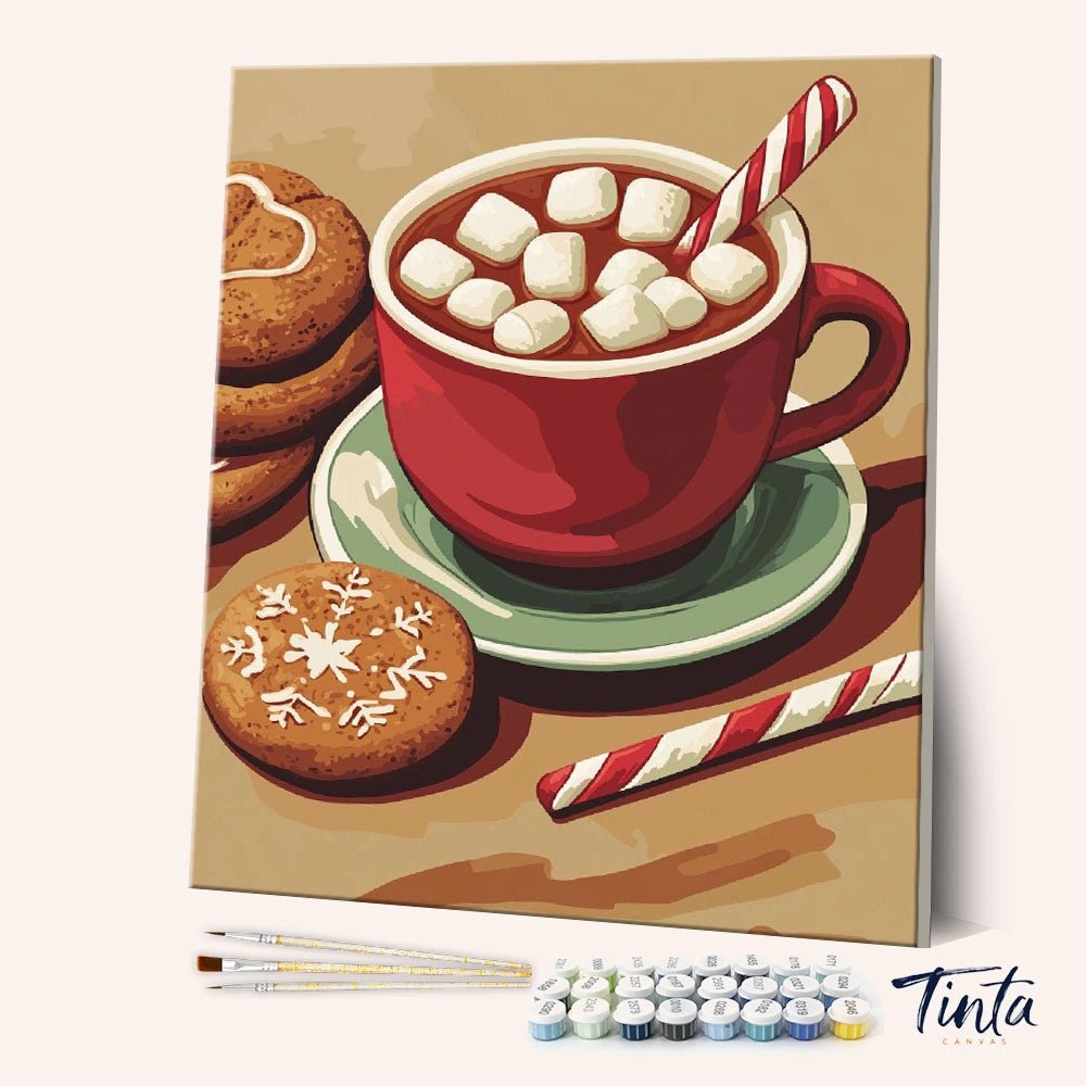 Christmas Cocoa paint by numbers kit