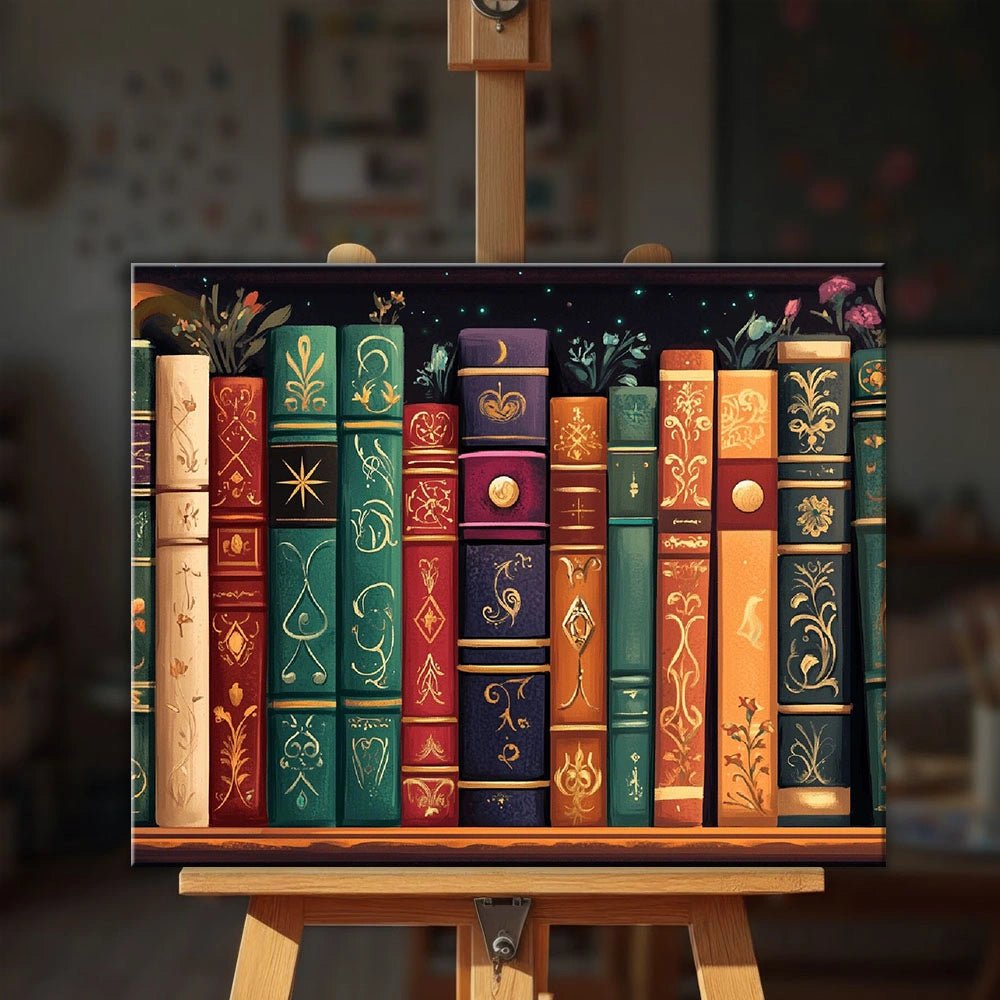 Golden Spines paint by numbers kit