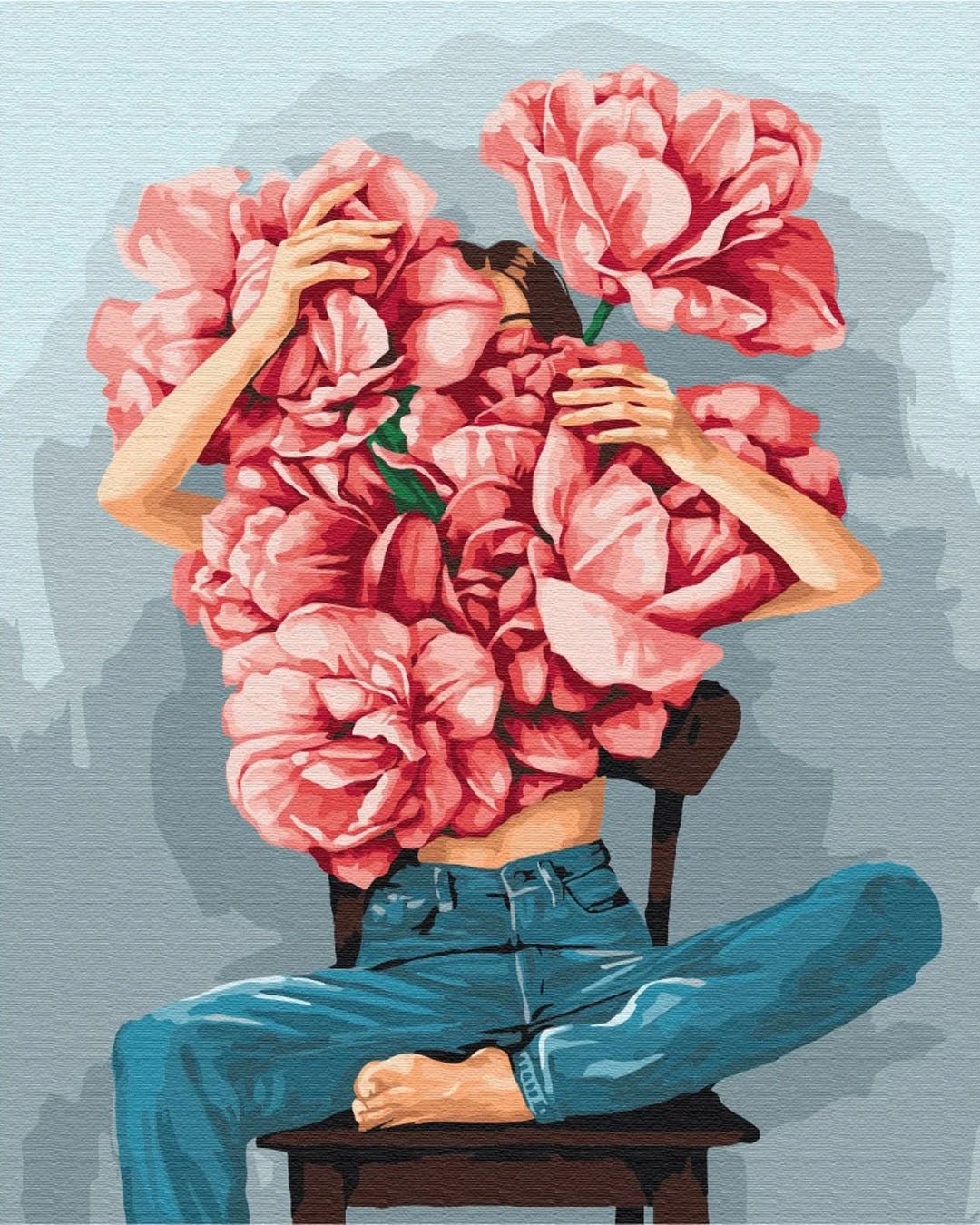 Blossom Girl paint by numbers kit