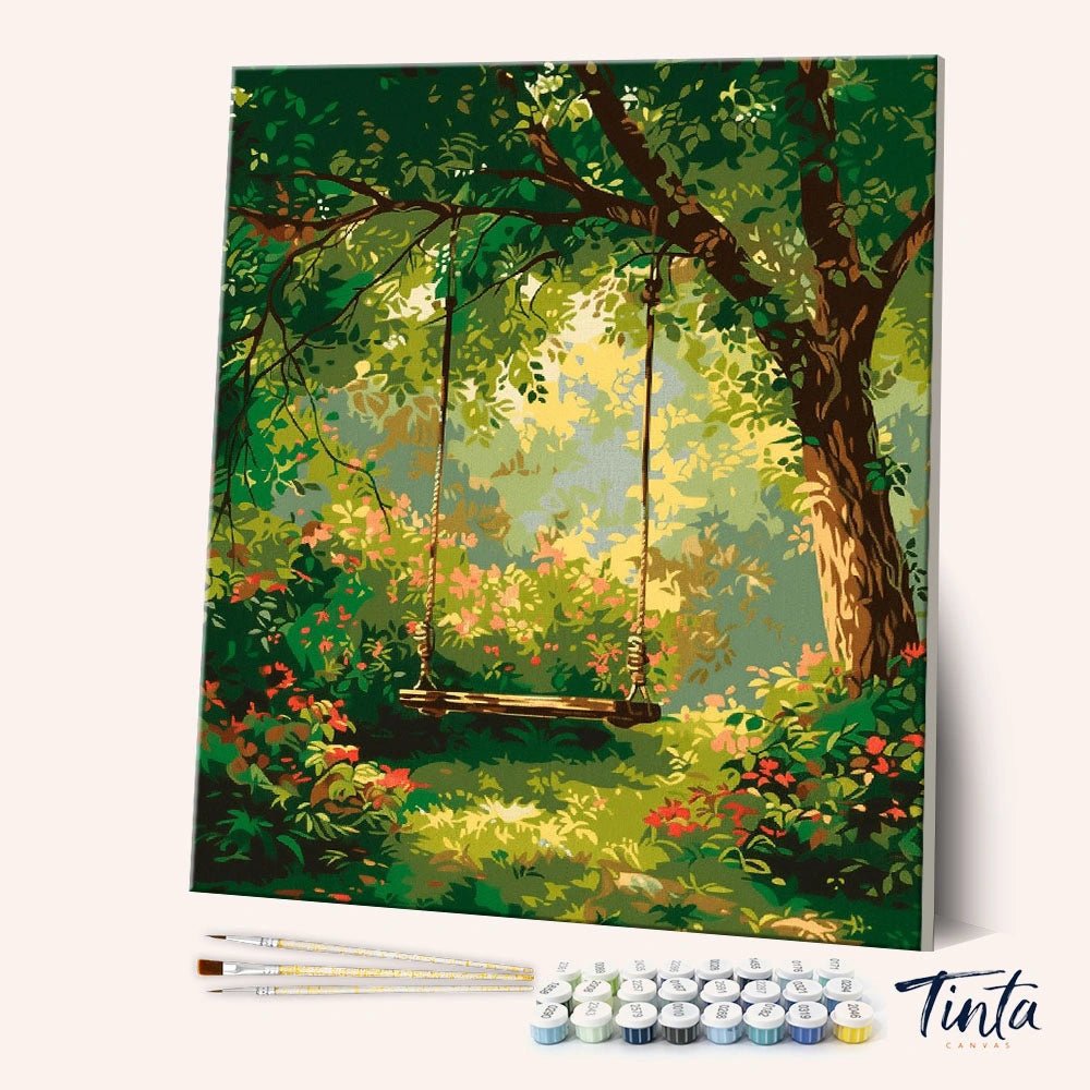 Childhood Swing paint by numbers kit