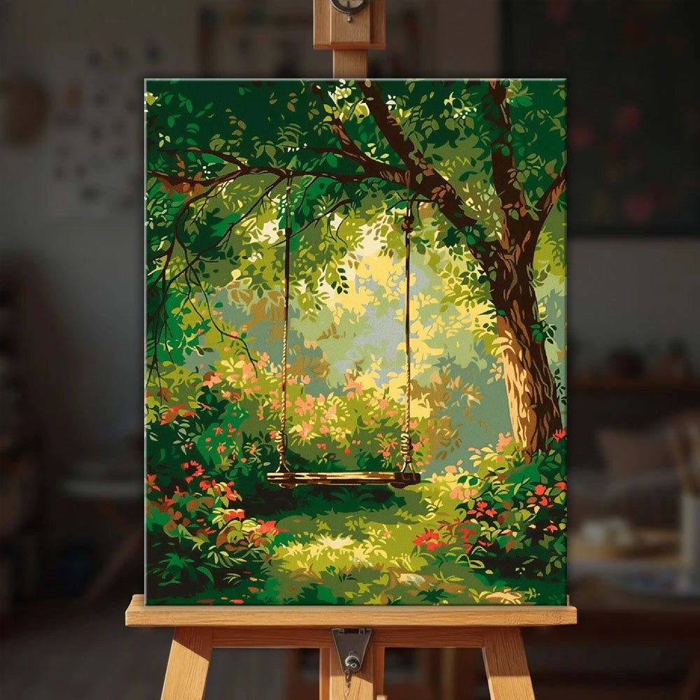 Childhood Swing paint by numbers kit