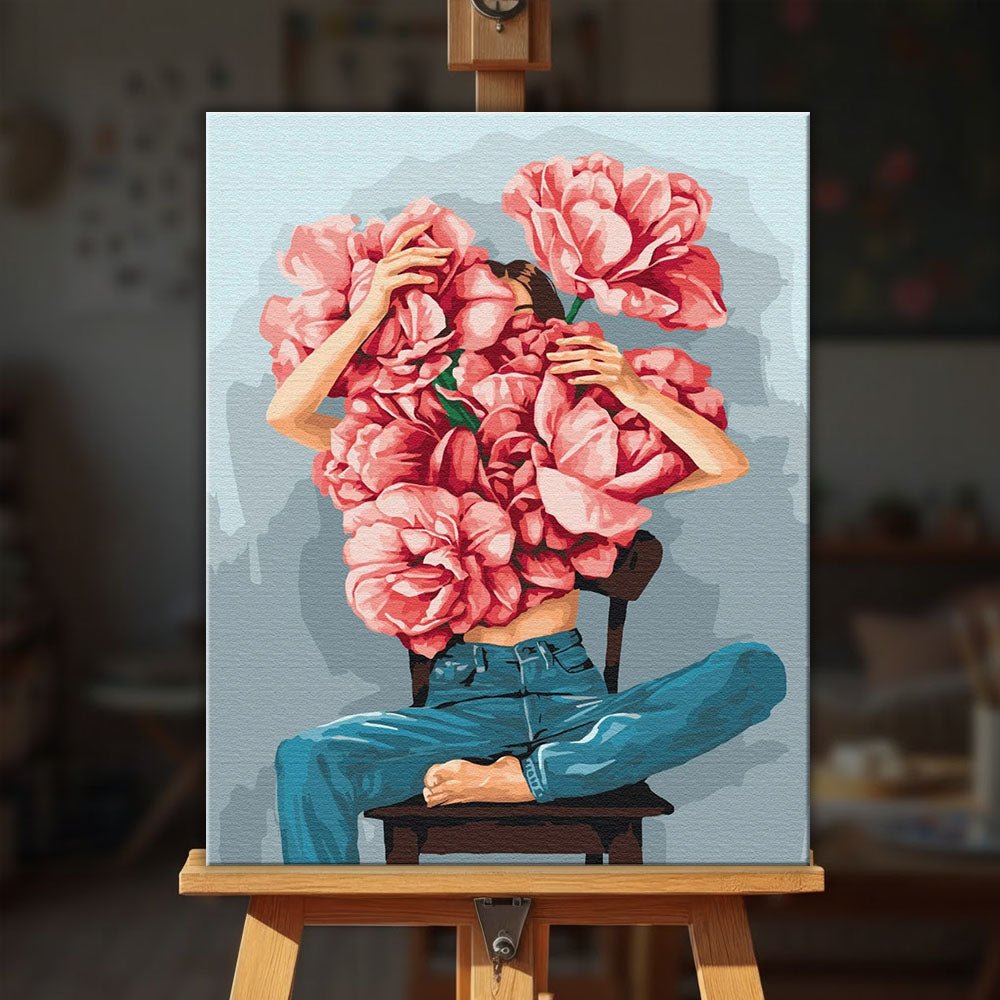 Blossom Girl paint by numbers kit