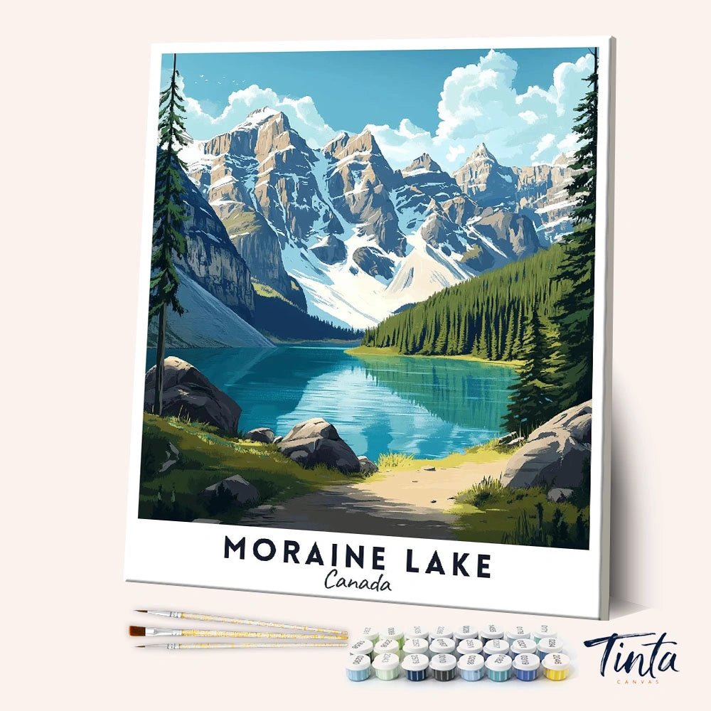 Lago Moraine - Póster de viaje