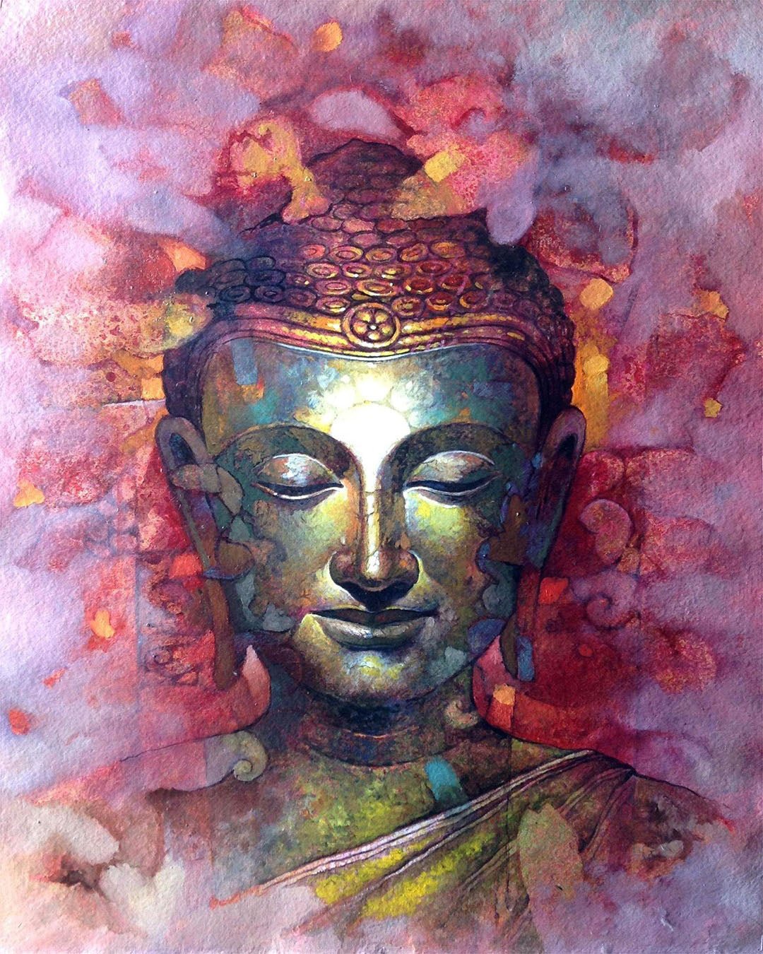 Buddha paint by numbers kit