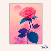 Blush Rose paint by numbers kit
