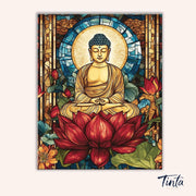 Serenity of Buddha paint by numbers kit