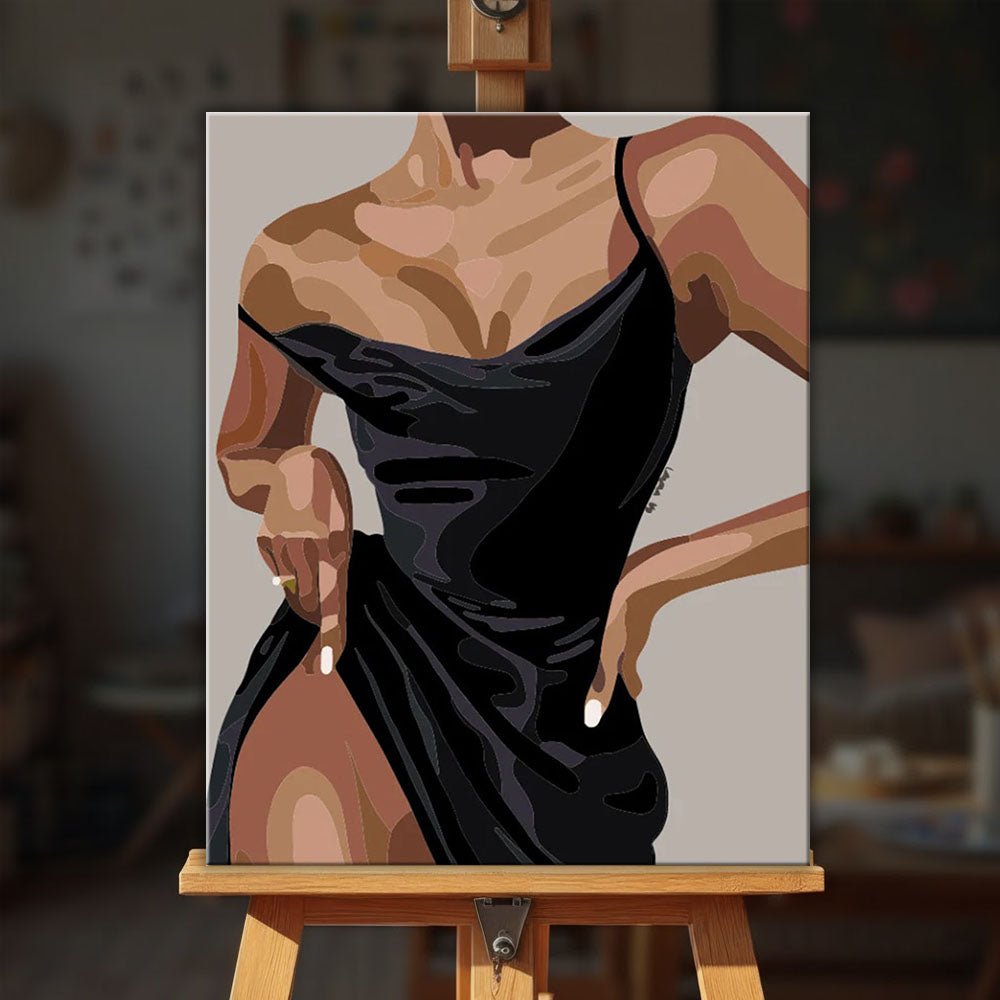 Elegant Silhouette paint by numbers kit