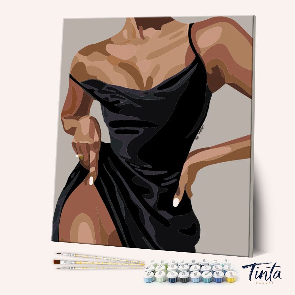 Elegant Silhouette paint by numbers kit