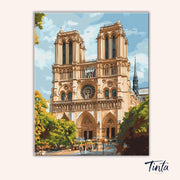 Notre Dame Glow paint by numbers kit