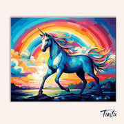 Rainbow Unicorn paint by numbers kit