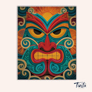 Tribal Mask paint by numbers kit