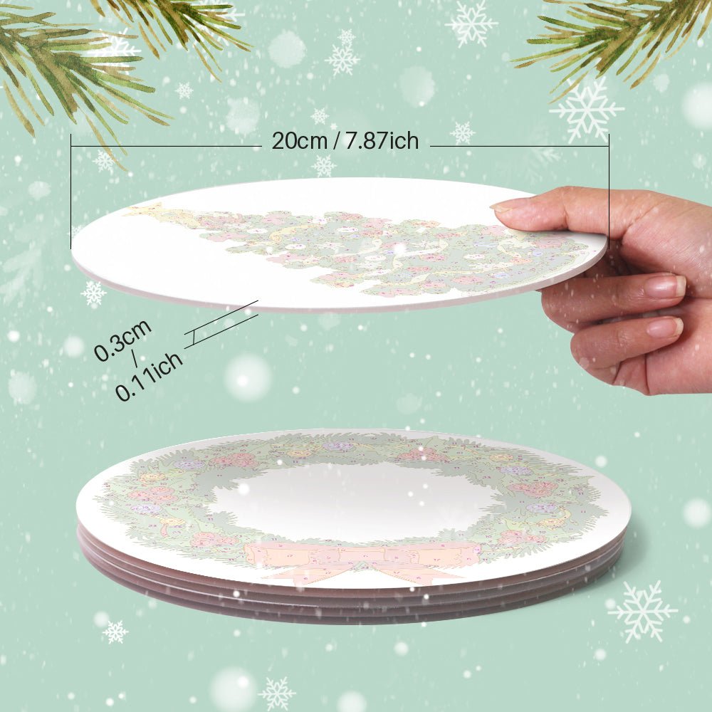 Evergreen Celebration (4 Pieces) paint by numbers kit