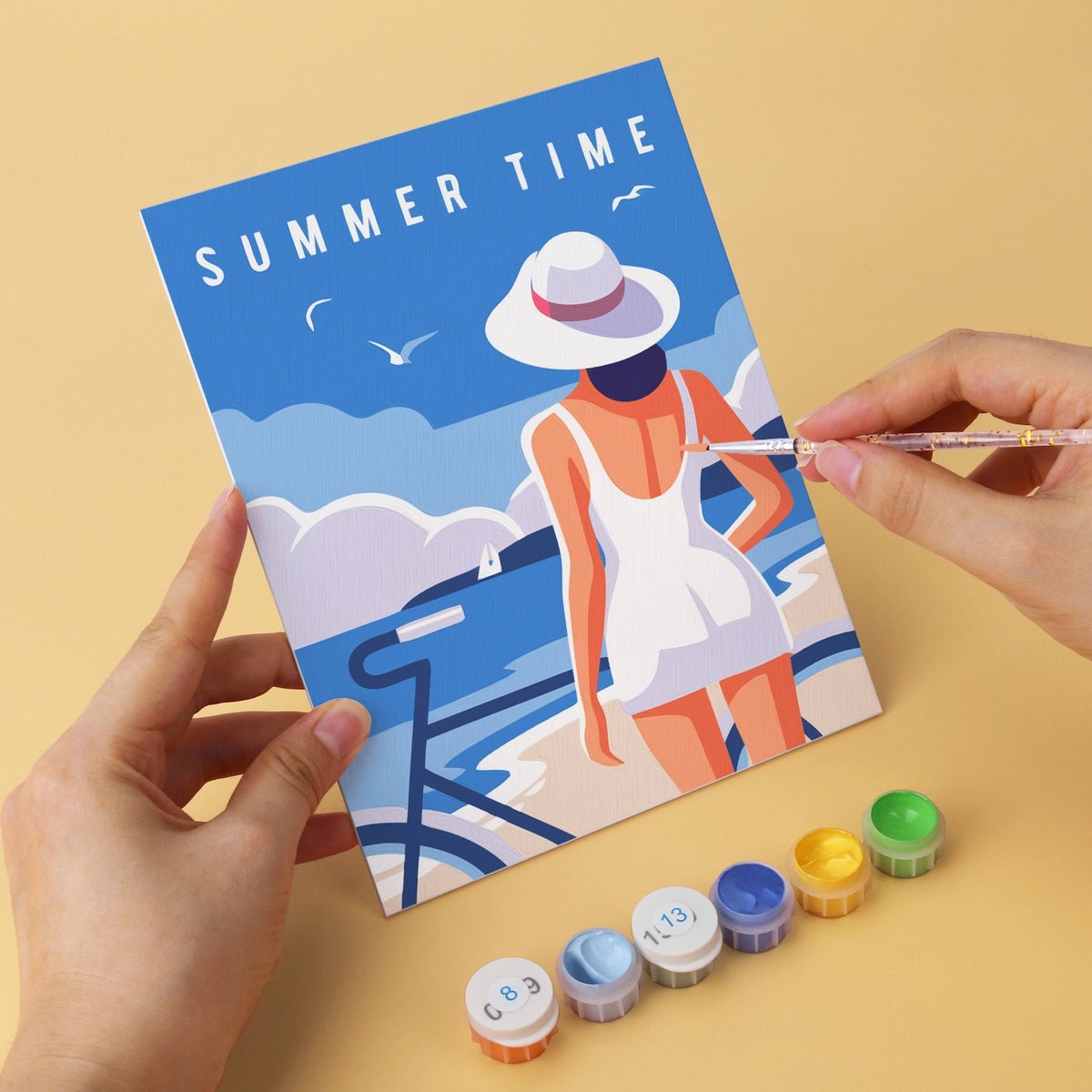 Summer Escape - Mini Paint by Numbers (6 Pieces)