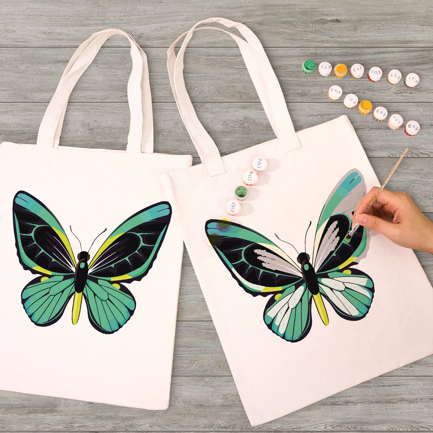 Emerald Wing Carry Bag paint by numbers kit