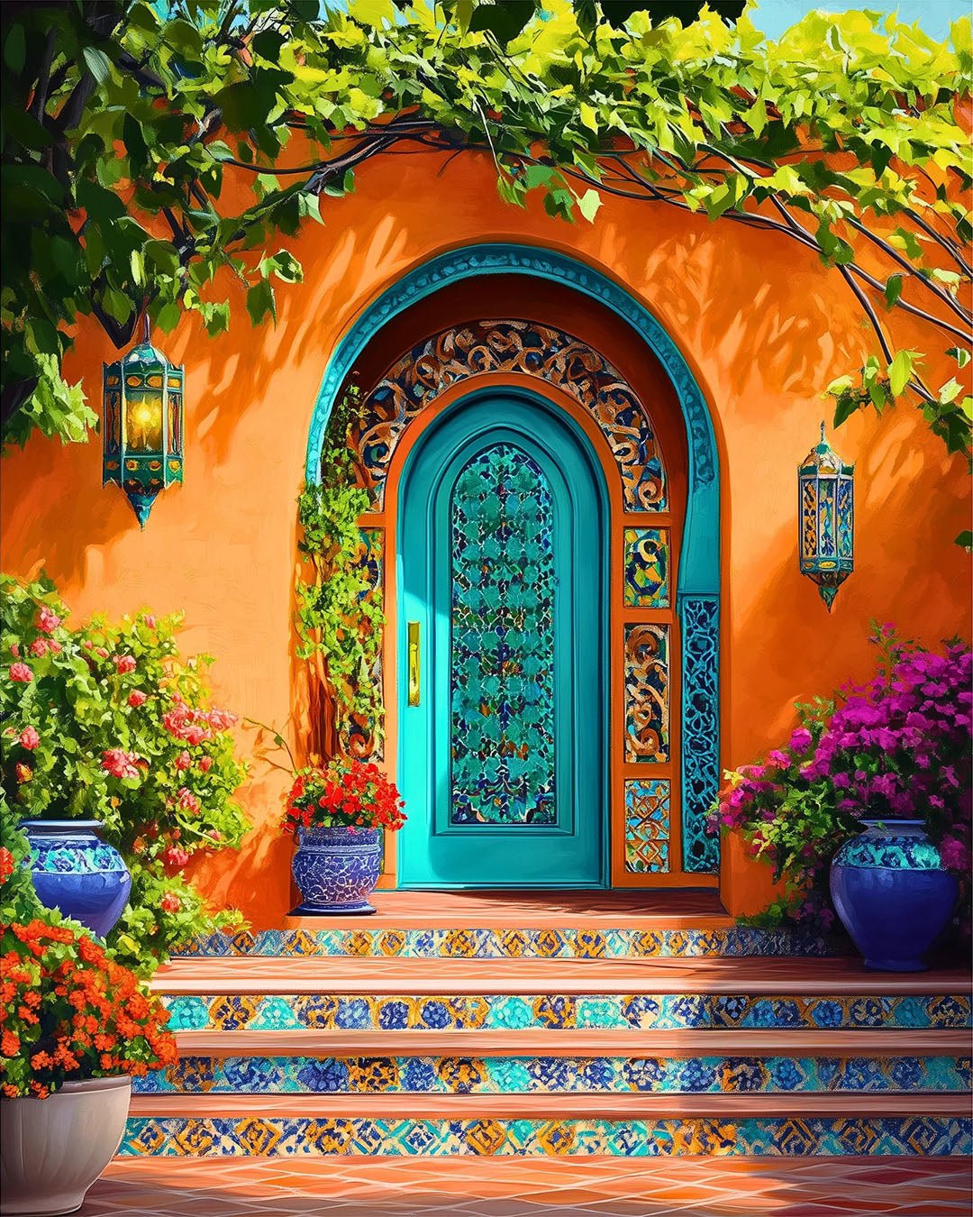 Moroccan Splendor paint by numbers kit