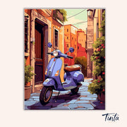 Vespa Alley paint by numbers kit