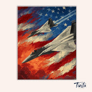 Freedom Flight paint by numbers kit