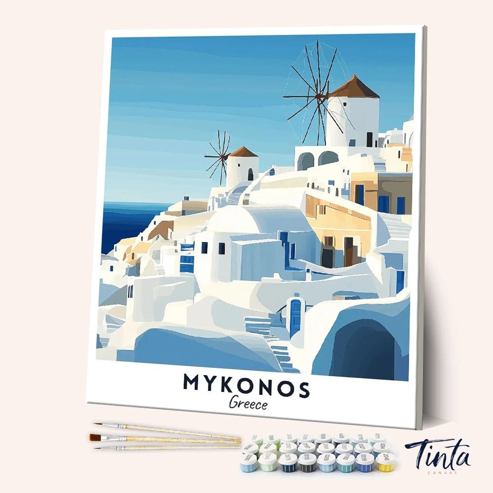 Mykonos - Póster de viaje