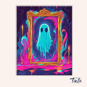 Mirror Ghost paint by numbers kit