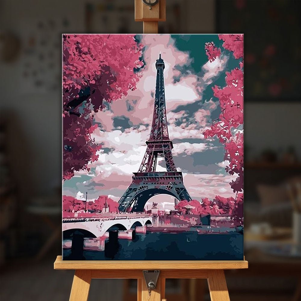 Where Paris Dreams in Pink paint by numbers kit