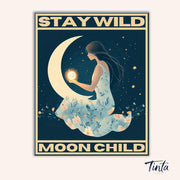 Stay Wild, Moon Child paint by numbers kit