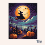 Witch Moon Flight paint by numbers kit