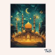 Crescent Mosque paint by numbers kit