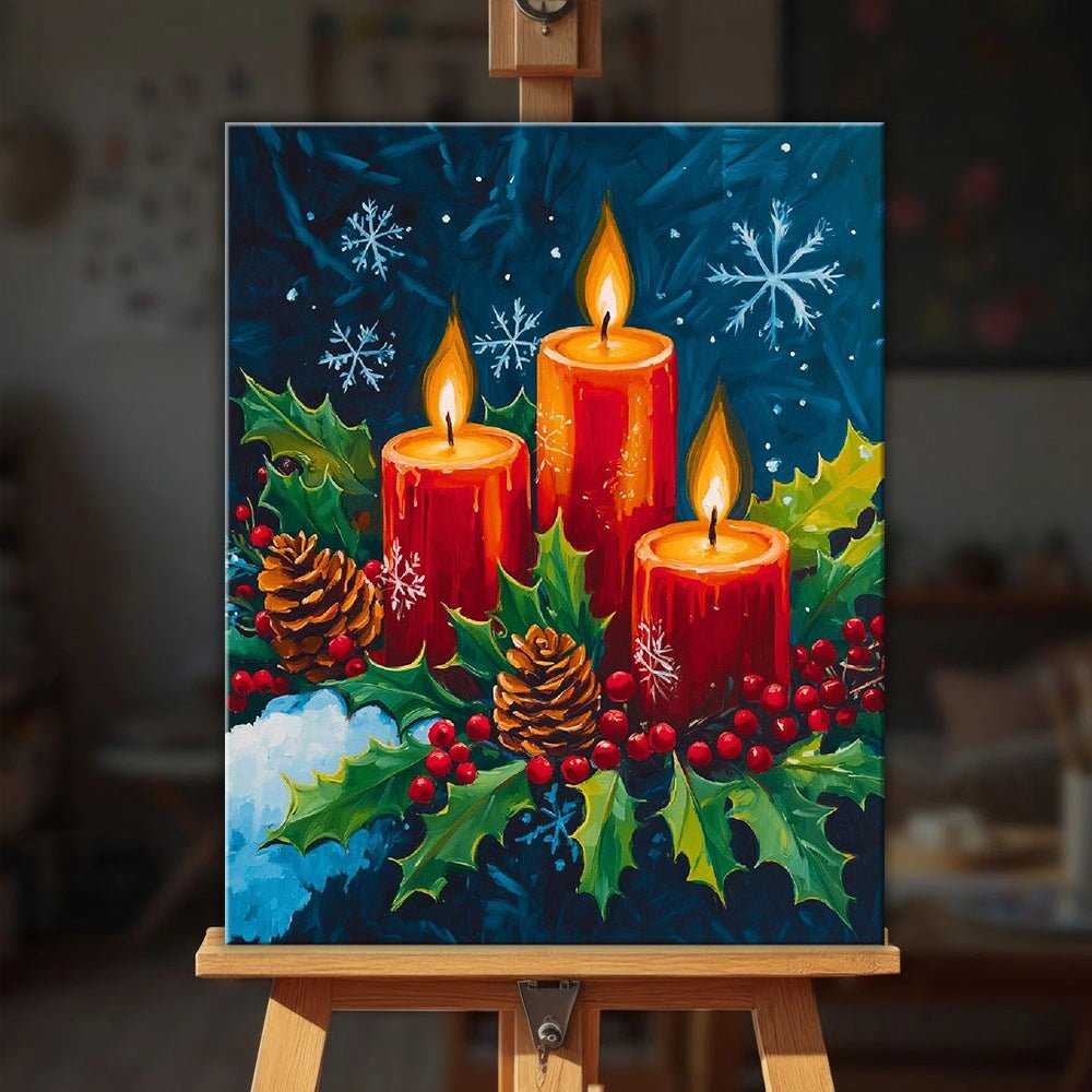 Candle Glow paint by numbers kit