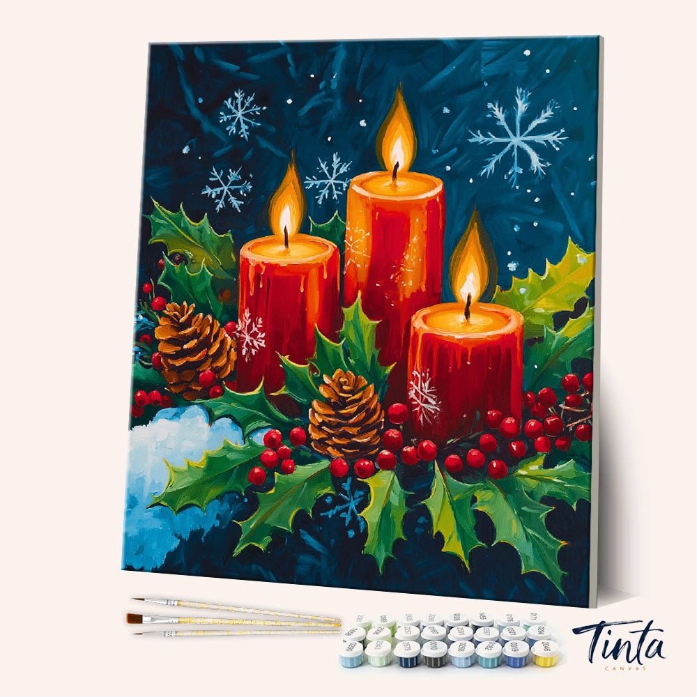 Candle Glow paint by numbers kit