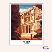 Petra - Travel Poster paint by numbers kit