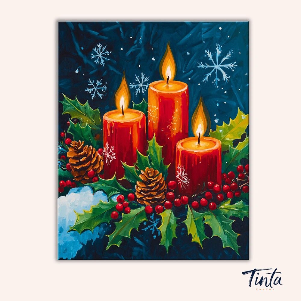 Candle Glow paint by numbers kit