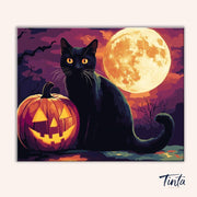 Midnight Pumpkin Watch paint by numbers kit