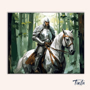 Forestbound Knight paint by numbers kit