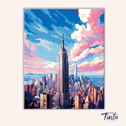 Empire State Skyline – New York paint by numbers kit