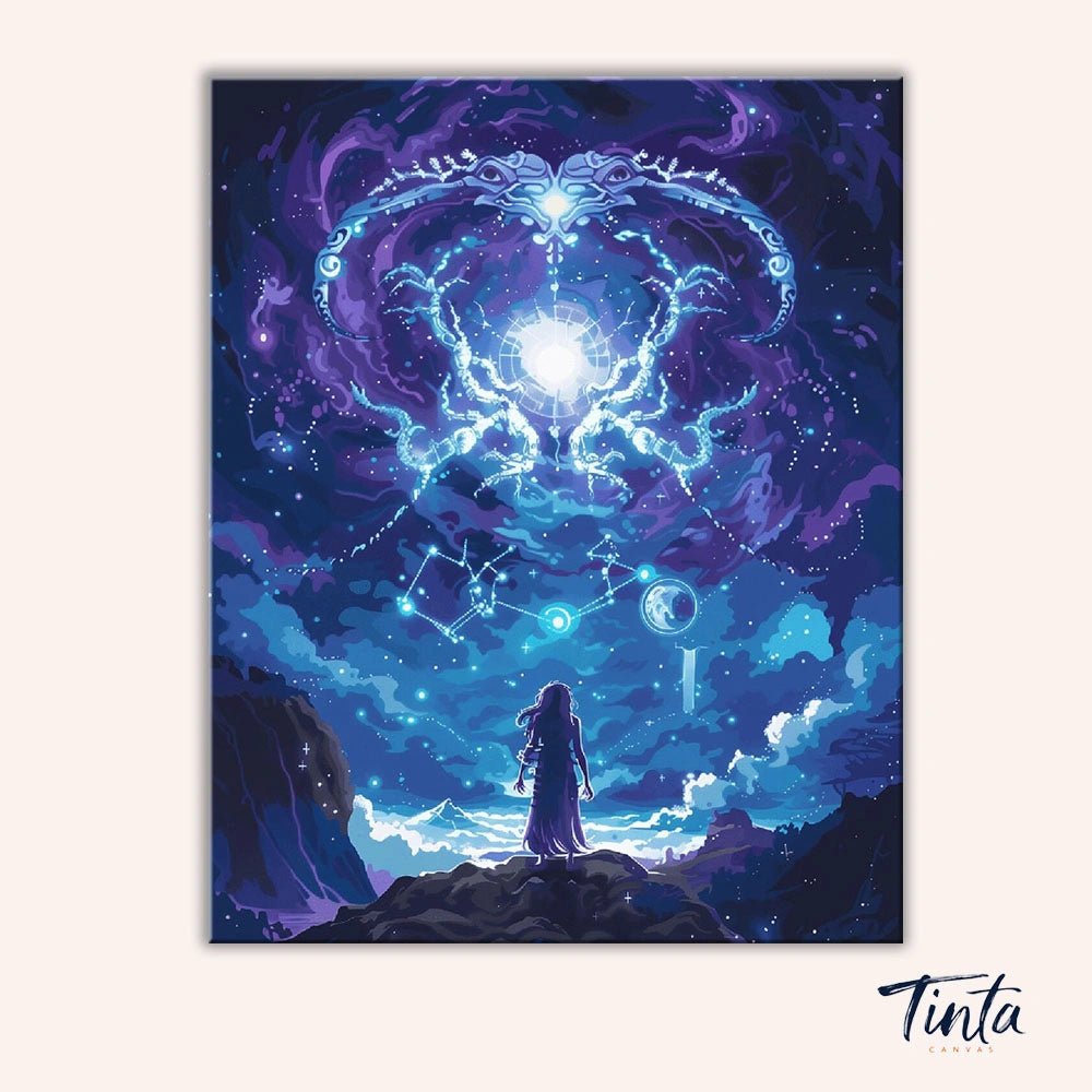 The Celestial Realm paint by numbers kit