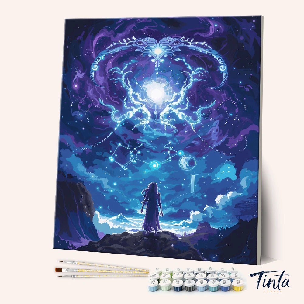 The Celestial Realm paint by numbers kit