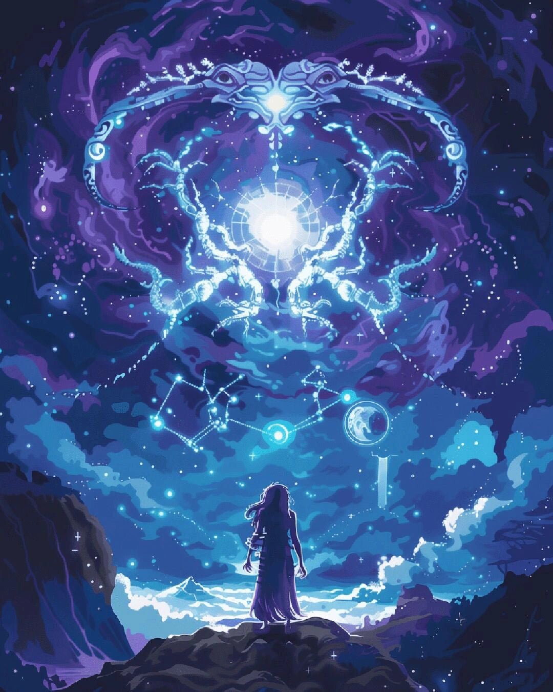 The Celestial Realm paint by numbers kit